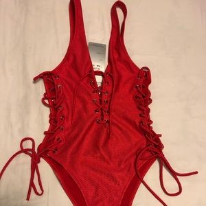 One piece bathing suit